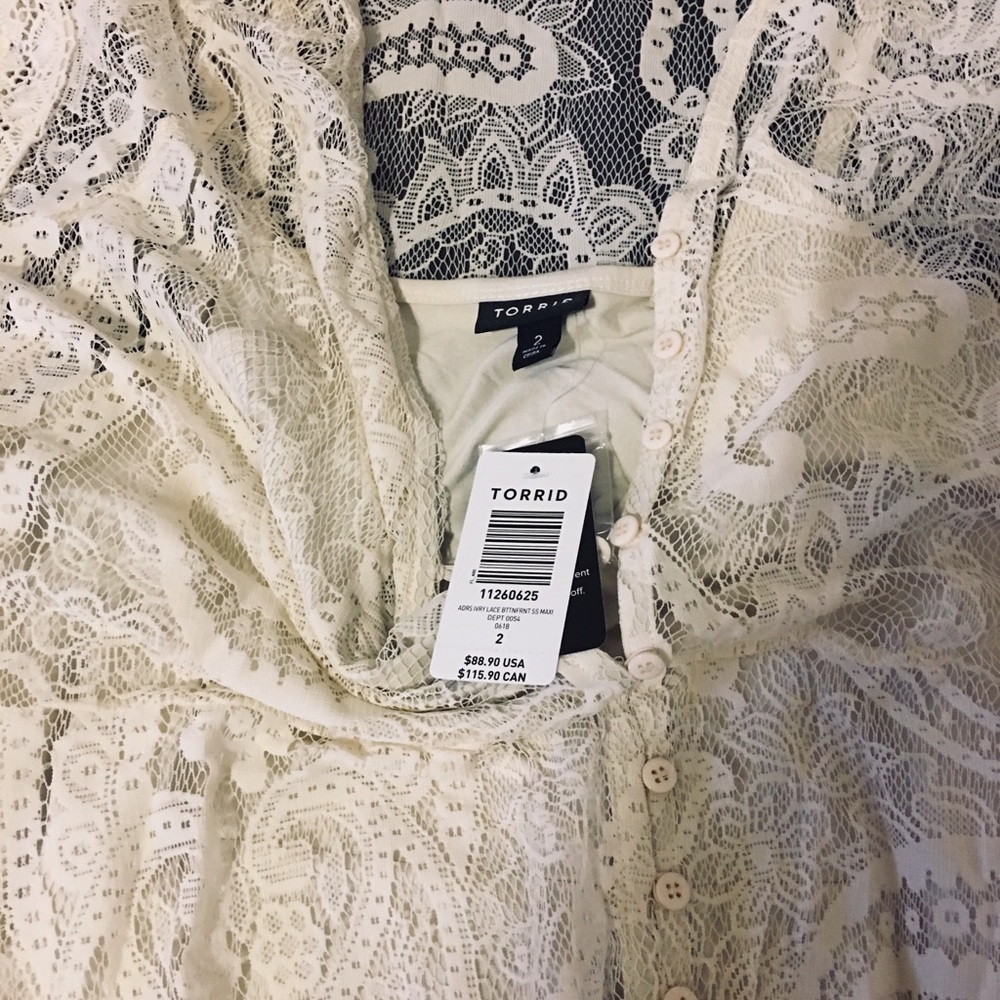 Lace Button Dress